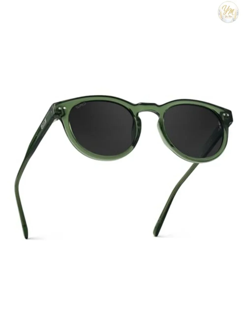 Women's Retro Round Acetate Polarized Sunglasses UV400